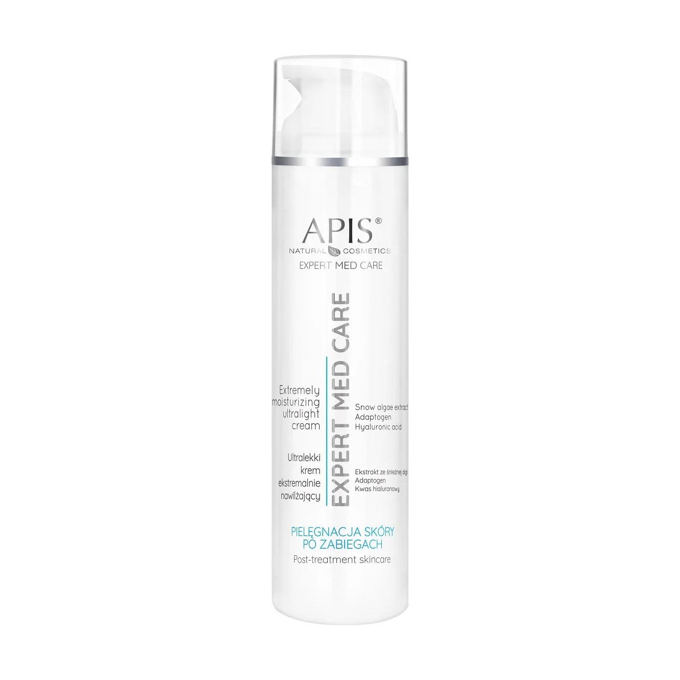 Зволожувальний ультралегкий крем для обличчя Apis Natural Cosmetics Expert Med Care Extremely Moisturising Ultralight Cream, 200 мл